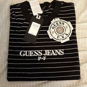 Guess x places + faces reflective stripe shirt